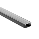 PERFIL DE PVC FLAT NEGRO X 2MTS