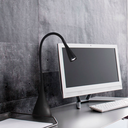 Lamp de mesa c/3 posiciones de luz; pintura soft Negra 1x4w