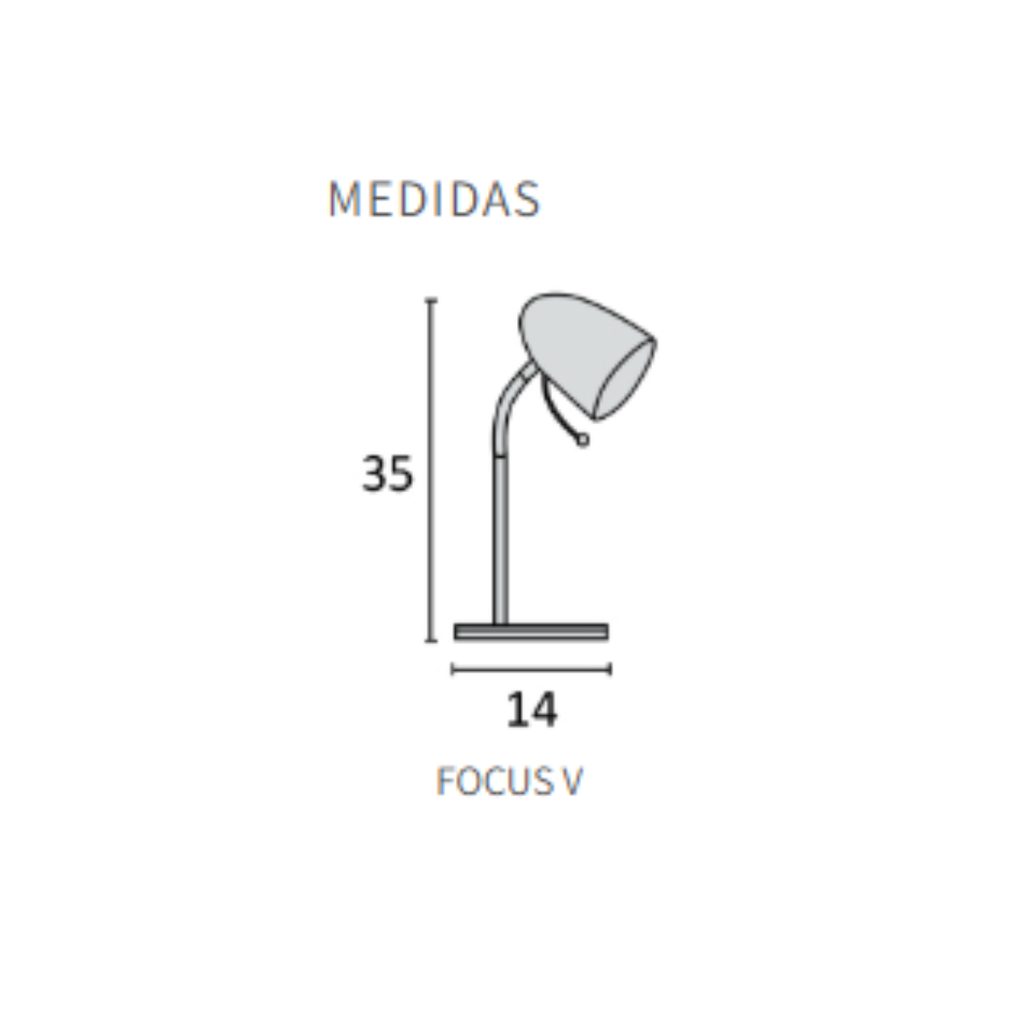 Velador de mesa con campana ovoide ø10cm H=38cm  Cromo