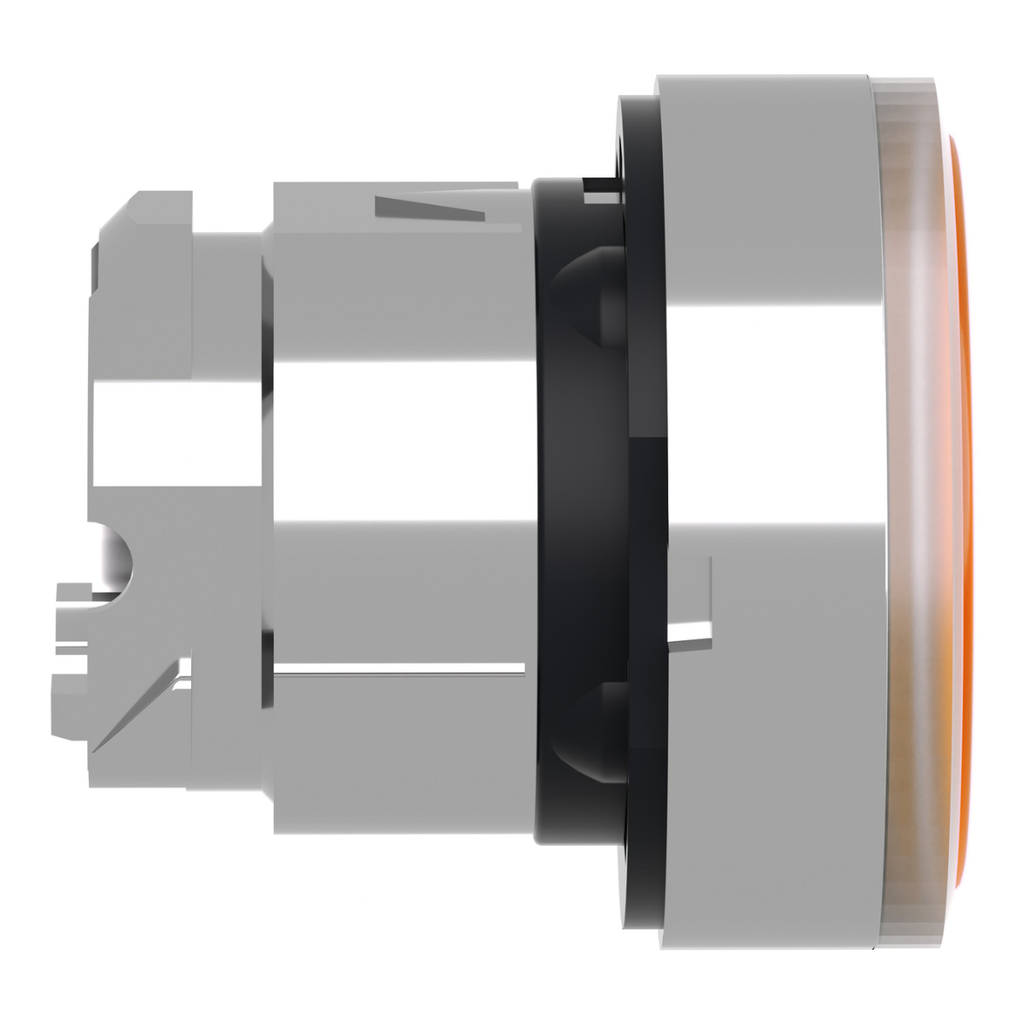XB4 - Cabezal pulsador luminoso, sin led, amarillo