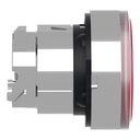 XB4 - Cabezal pulsador luminoso, sin led, rojo