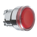 XB4 - Cabezal pulsadoro luminoso, sin lámpara, BA9s, rojo