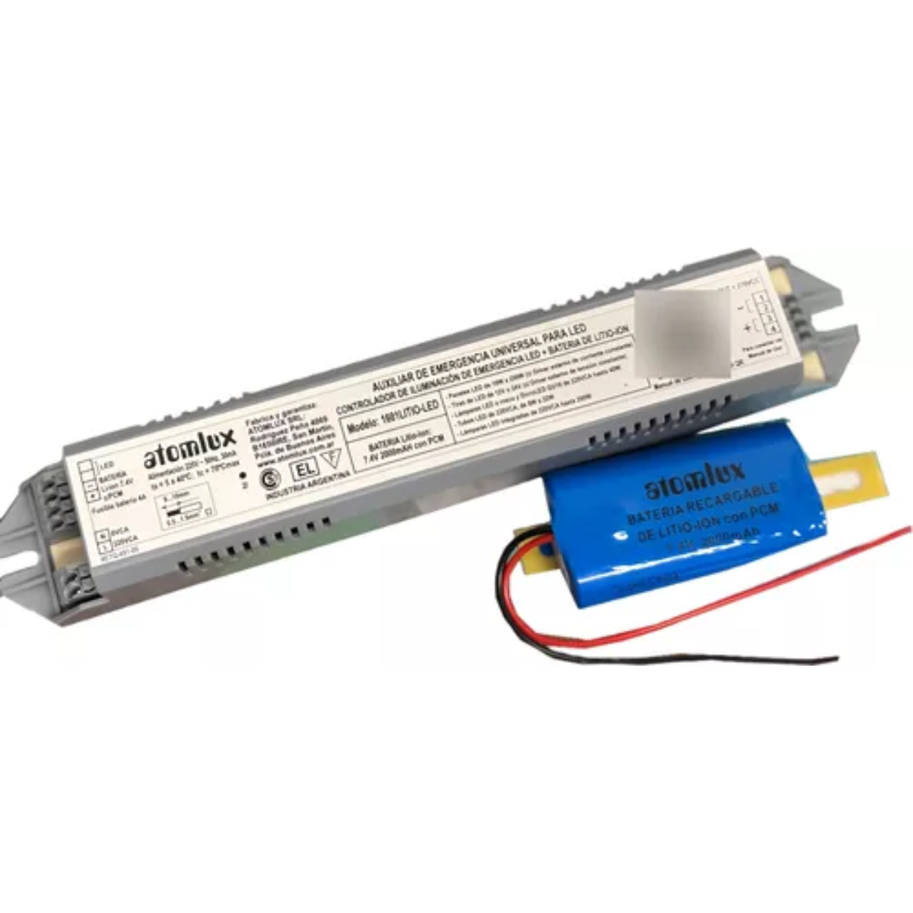 AUXILIAR EMERGENCIA UNIV. LED LAMP. + PAN. + TIRAS+REF