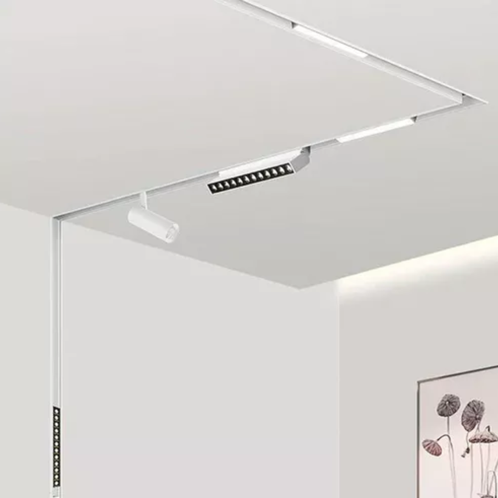 CABEZAL DIFUSO BLANCO PARA RIEL MAGNETICO SKYLINE 330MM MACROLED, DC48V, 16W, 2700K, 90°, RA>90