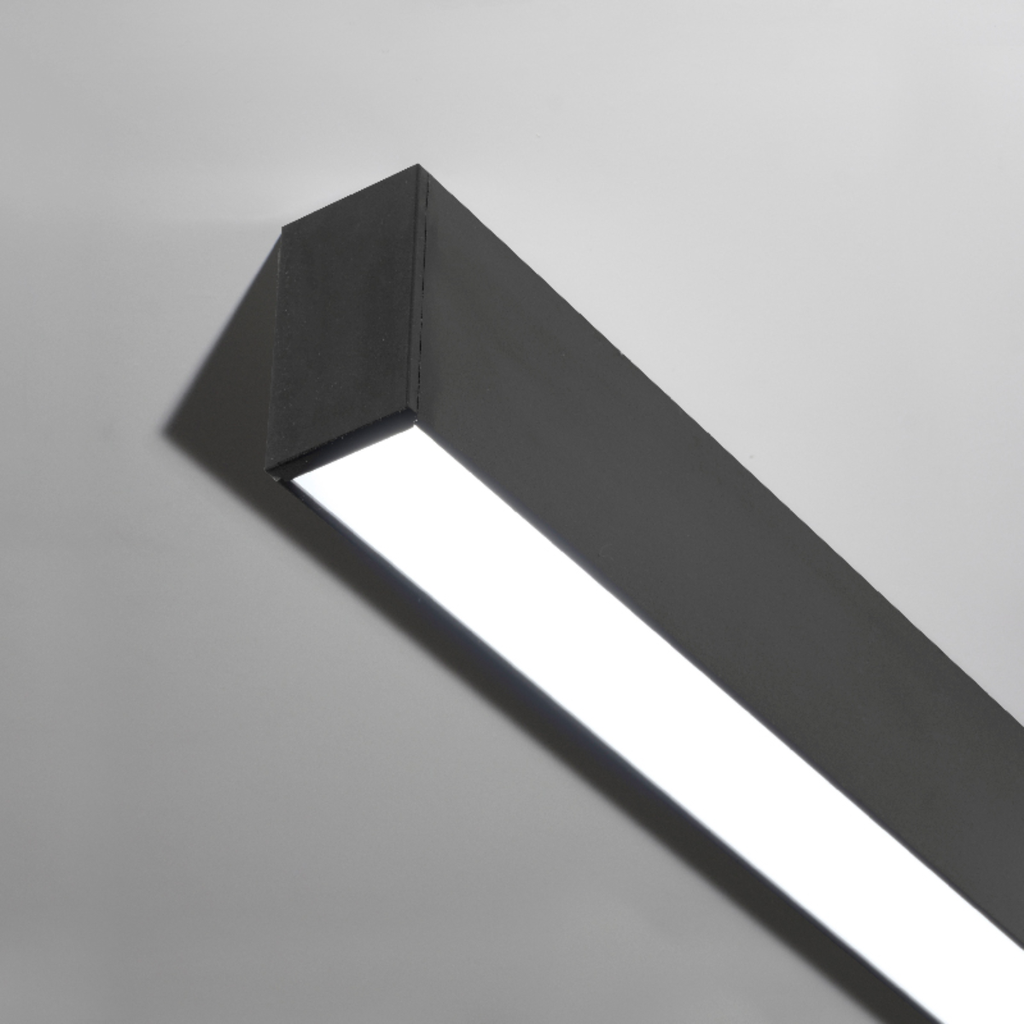 PERFIL LINEAL LED DYNA 25W 1200MM 3CCT NEGRO LEUK