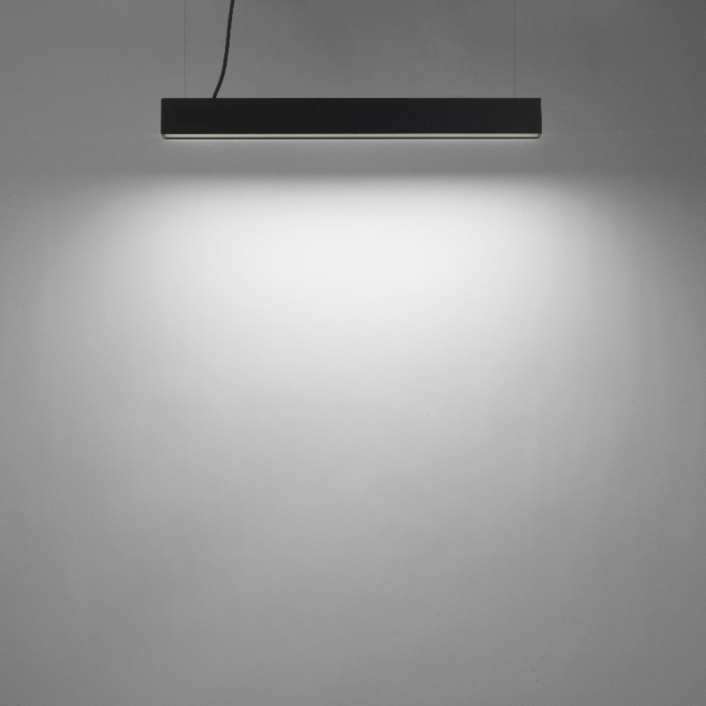 PERFIL LINEAL LED DYNA 25W 1200MM 3CCT NEGRO LEUK