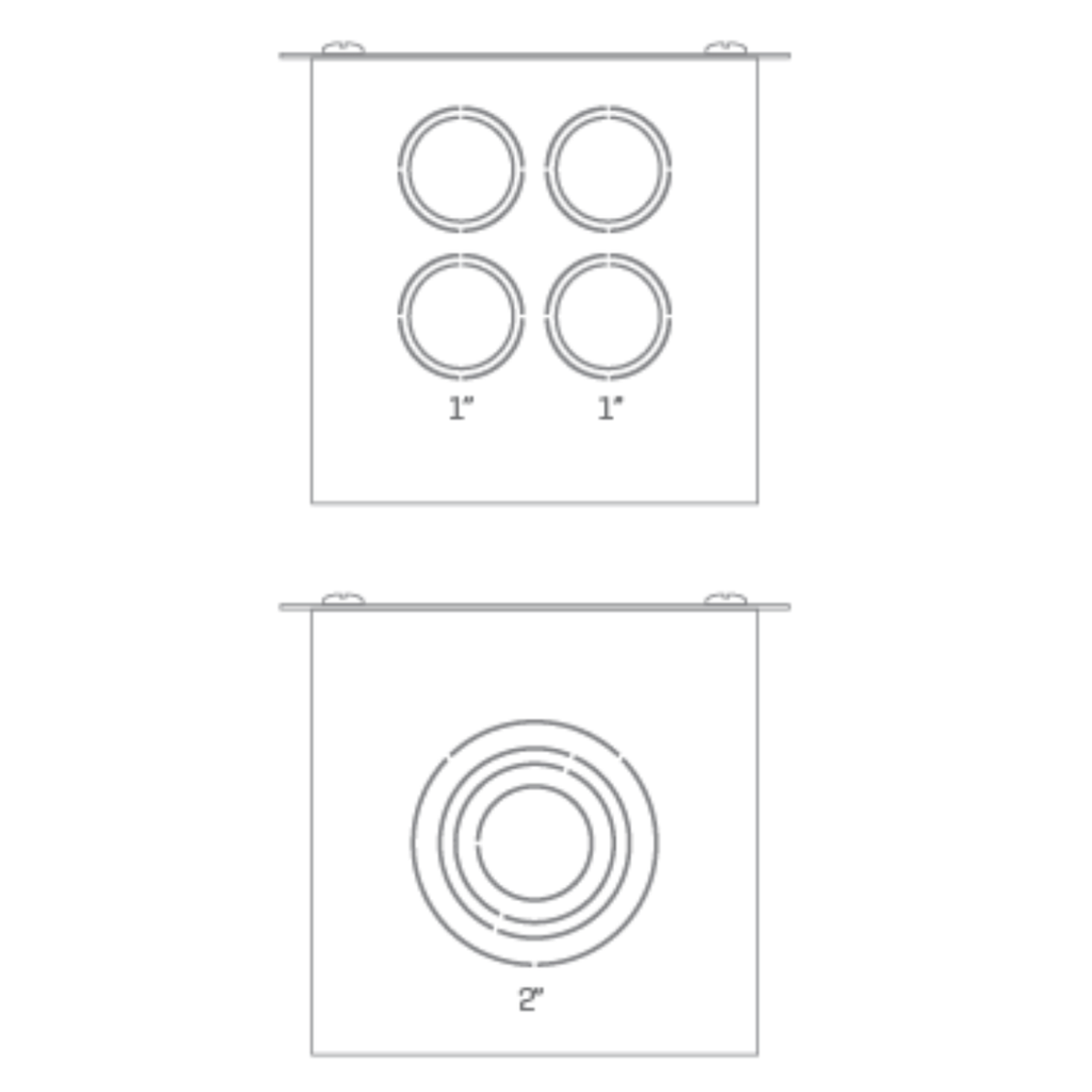 Caja de Pase/Derivación 20 x 20 x 8